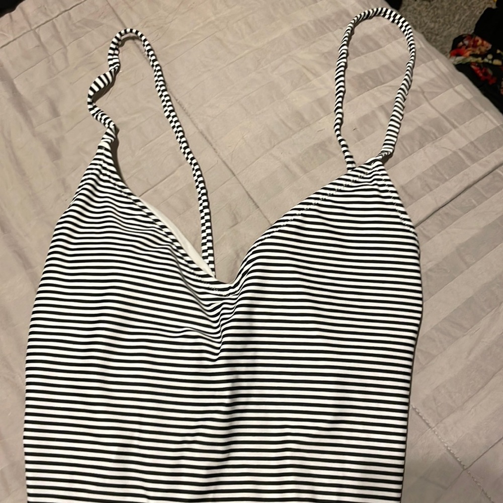Striped one piece